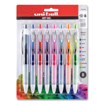 uni-ball® Signo 207 Gel Pen, Retractable, Medium 0.7 Mm, Blue Ink, Translucent Blue Barrel, 4-pack freeshipping - TVN Wholesale